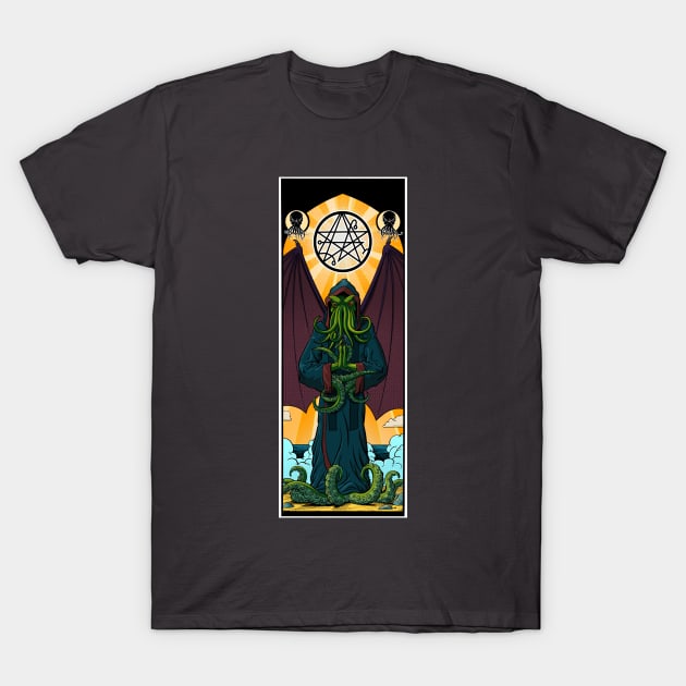 Cthulhu Prayer T-Shirt by thatnickog